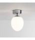 LED 1 Light Semi Flush Bathroom Ceiling Light Polished Chrome IP44 - 1