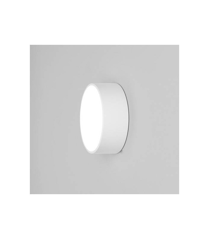 LED 1 Light Outdoor Small Flush Light Textured White IP65 - 1