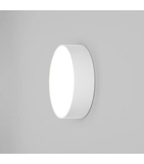 LED 1 Light Outdoor Large Flush Light Textured White IP65 - 1