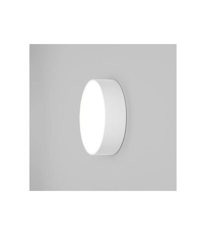 LED 1 Light Outdoor Large Flush Light Textured White IP65 - 1