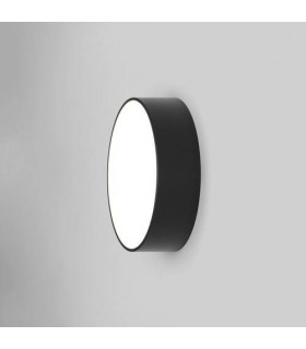 LED 1 Light Outdoor Large Flush Light Textured Black IP65 - 1