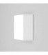 LED 1 Light Outdoor Square Small Flush Light Textured White IP65 - 1