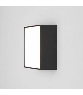 LED 1 Light Outdoor Square Small Flush Light Textured Black IP65 - 1
