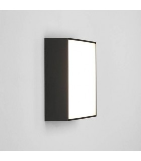 LED 1 Light Outdoor Square Large Flush Light Textured Black IP65 - 1