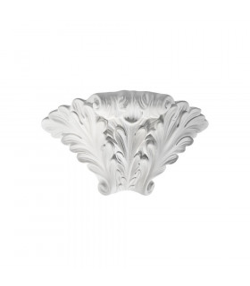 Lifestyle Ceramics Plaster Wall Light White