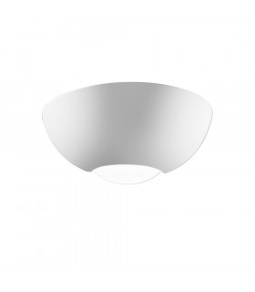 Lifestyle Ceramics Plaster Wall Light White
