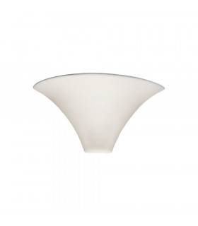 Lifestyle Ceramics Plaster Wall Light White