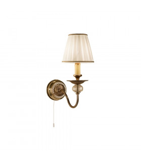 Classic Candle Wall Light Antique Brass