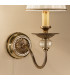 Classic Candle Wall Light Antique Brass, 1x E14