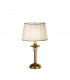Classic Fabric Tapered Shade Table Light Antique Brass
