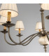 Classic 6 Arm Chandelier Antique Brass, 6x E14