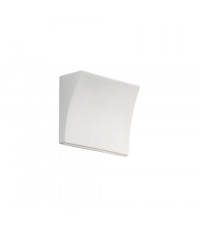 Lifestyle Ceramics Plaster Wall Light White