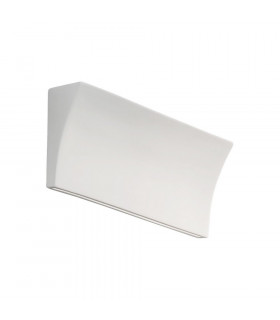 Lifestyle Ceramics Plaster Wall Light White