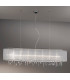 Designer Crystal Fabric Straight Pendant Light Polished Chrome