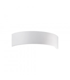 Lifestyle Ceramics Plaster Wall Light White