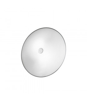 Designer Glass Simple Flush Ceiling Light Antique Brass