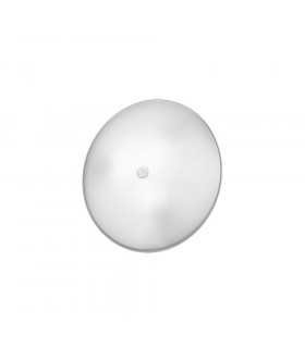 Designer Glass Simple Flush Ceiling Light Polished Chrome