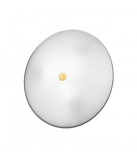 Designer Glass Simple Flush Ceiling Light Antique Brass