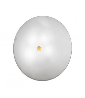 Designer Glass Simple Flush Ceiling Light Polished Gold