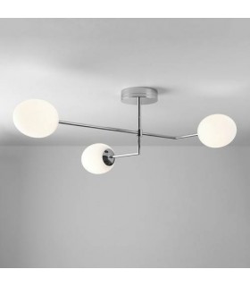 LED 1 Light Bathroom Ceiling Light Polished Chrome IP44 - 1