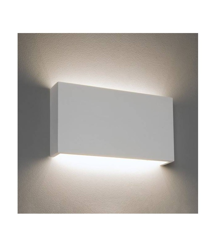 Dimmable LED 1 Light Large Wall Light Plaster - 1
