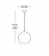 Designer Glass Dome Pendant Light Polished Chrome 1x E27 - Kiss Silver Pattern