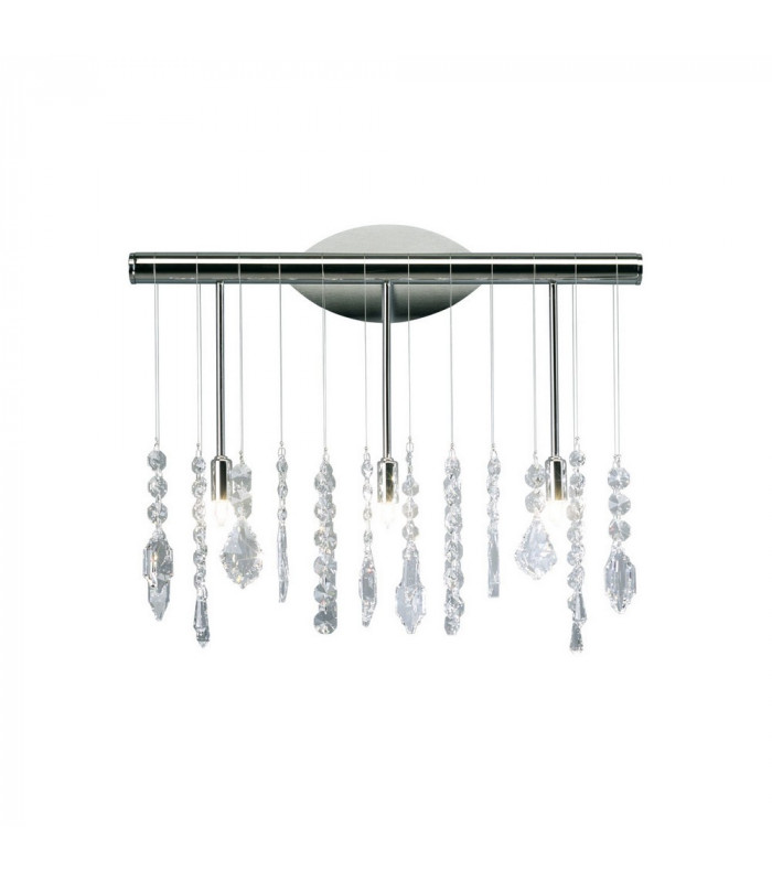 Designer Crystal Wall Light Polished Chrome