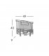 Designer Crystal Wall Light Polished Chrome, 5x G9