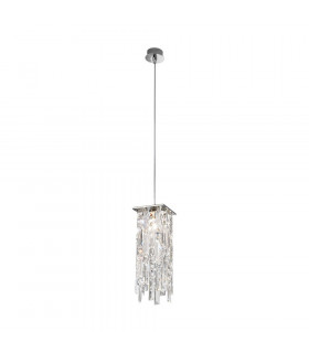 Designer Crystal Pendant Light Polished Chrome