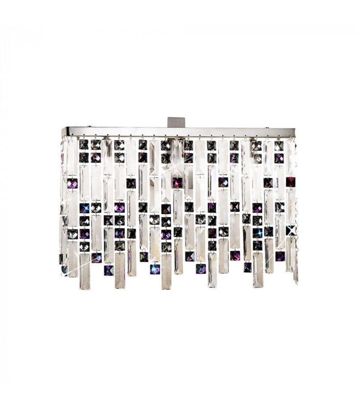 Designer Crystal Wall Light Polished Chrome