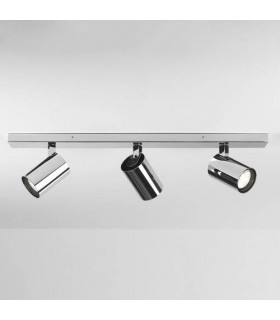 3 Light Triple Spotlight Bar Polished Chrome IP44, GU10 - 1