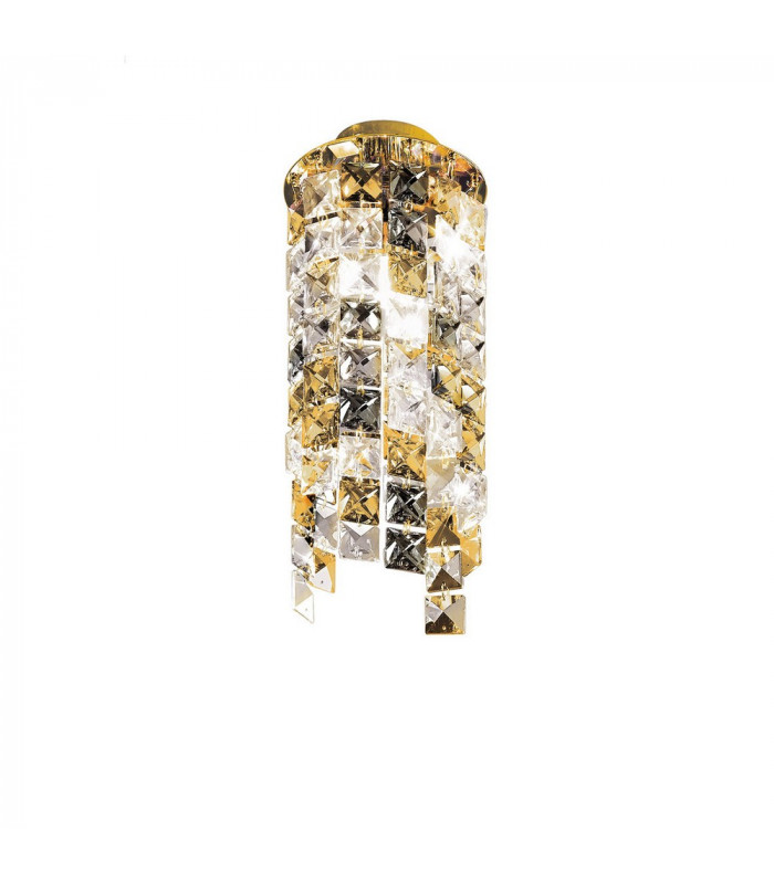 Designer Crystal Surface Mounted Spotlight Polished Gold