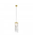 Designer Crystal Pendant Light Polished Gold