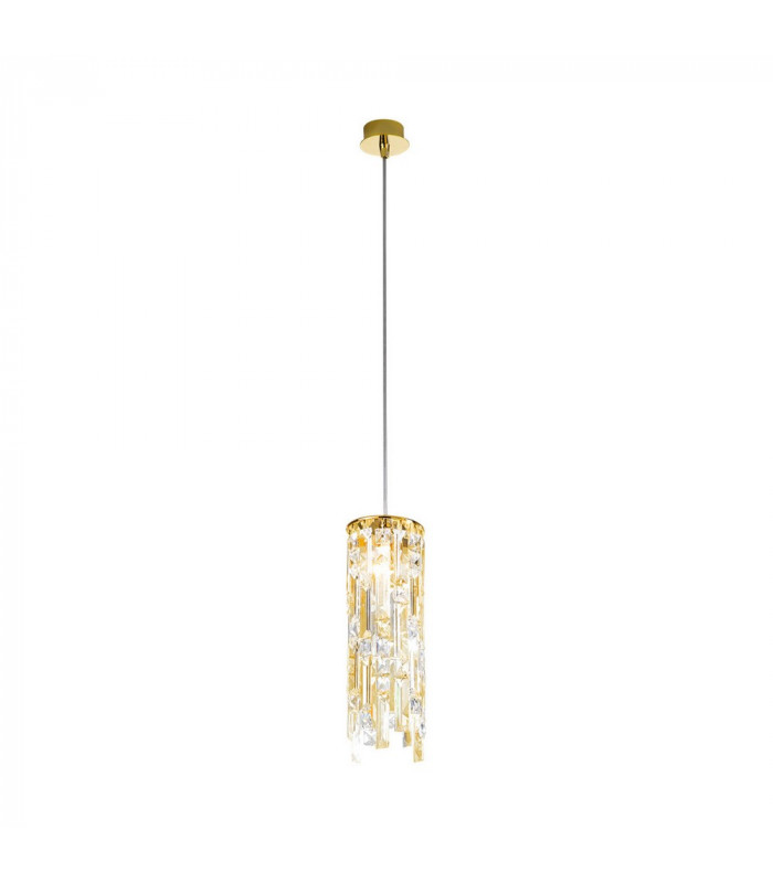 Designer Crystal Pendant Light Polished Gold