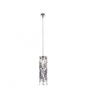 Designer Crystal Pendant Light Polished Chrome