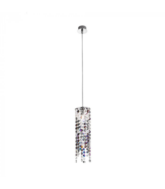 Designer Crystal Pendant Light Polished Chrome