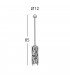 Designer Crystal Pendant Light Polished Chrome, 1x G9