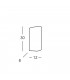 Lifestyle Ceramics Plaster Wall Light White, 1x E27