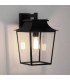 1 Light Outdoor Large Wall Lantern Textured Black, E27 - 1