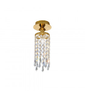 Designer Crystal Surface Mounted Spotlight Polished Gold