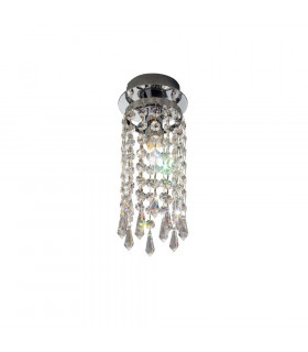 Designer Crystal Surface Mounted Spotlight Polished Chrome