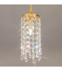 Designer Crystal Pendant Light Polished Gold, 1x G9