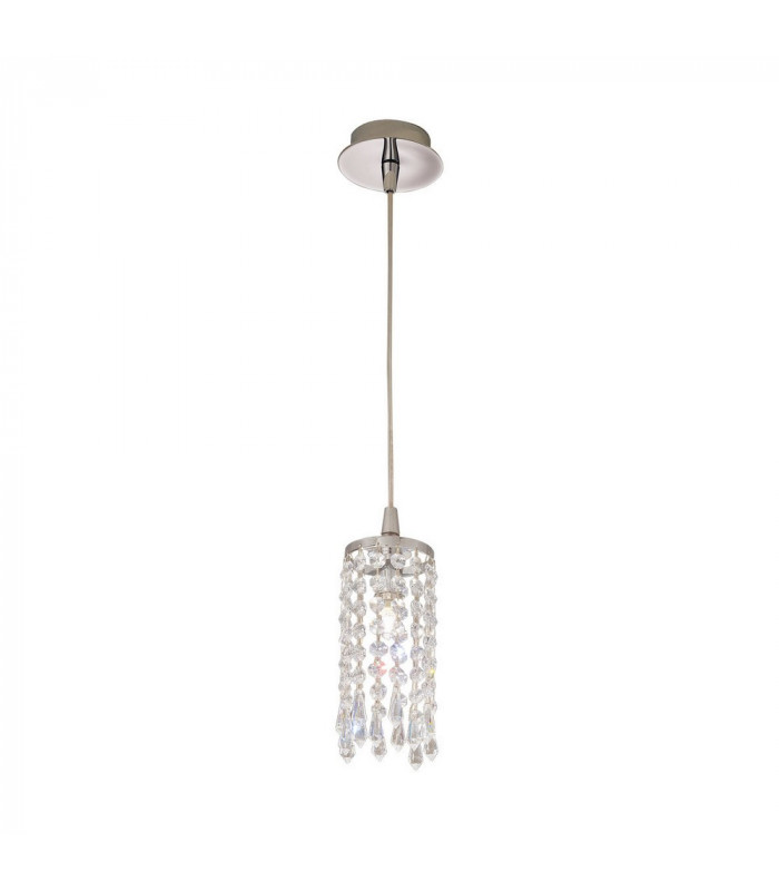 Designer Crystal Pendant Light Polished Chrome