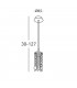 Designer Crystal Pendant Light Polished Chrome, 1x G9