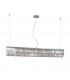 Designer Crystal Straight Pendant Light Polished Chrome