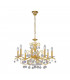 Classic Crystal 8 Arm Chandelier Polished Gold