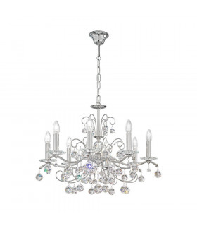 Classic Crystal 8 Arm Chandelier Polished Chrome