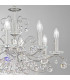 Classic Crystal 8 Arm Chandelier Polished Chrome, 8x E14