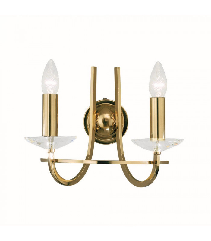 Classic Candle Wall Light English Brass