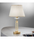Classic Fabric Tapered Shade Table Light English Brass, 1x E27